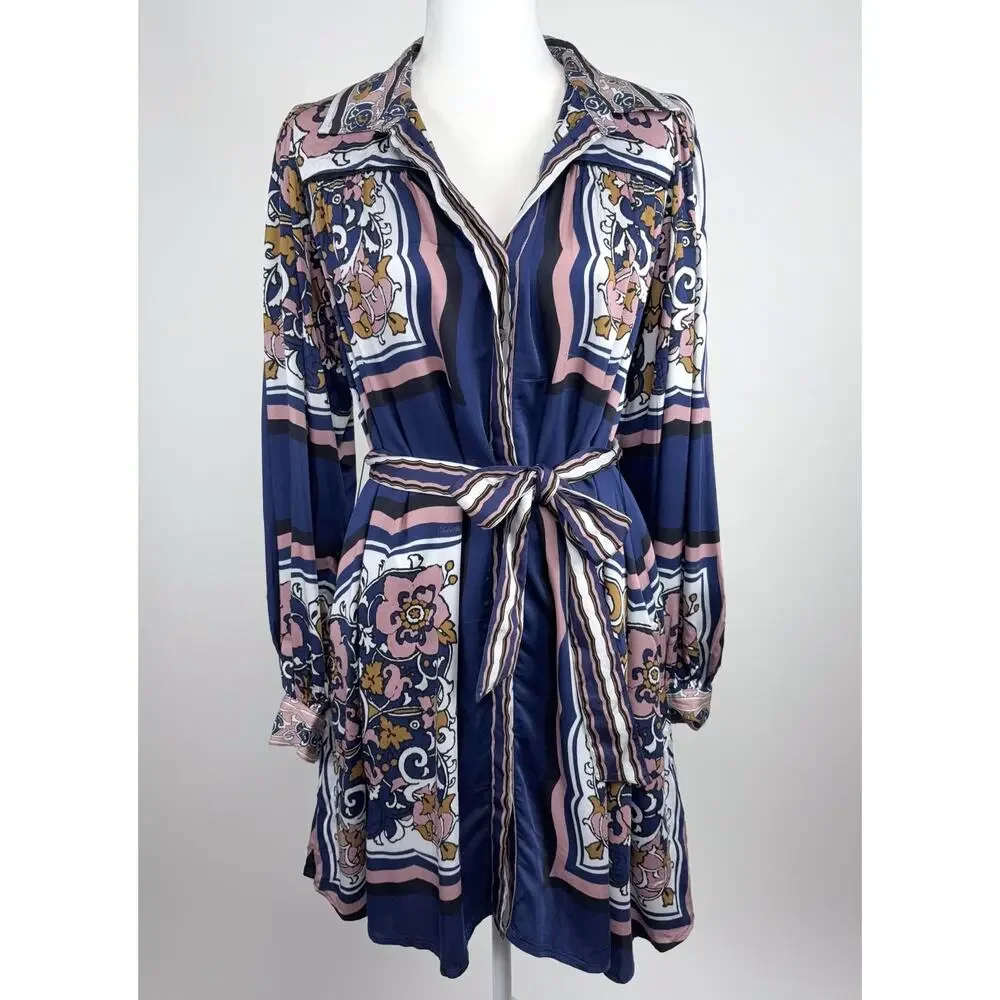 Cleobella Charisma Mini Dress in Floral Anise Size Medium - Picture 2 of 12